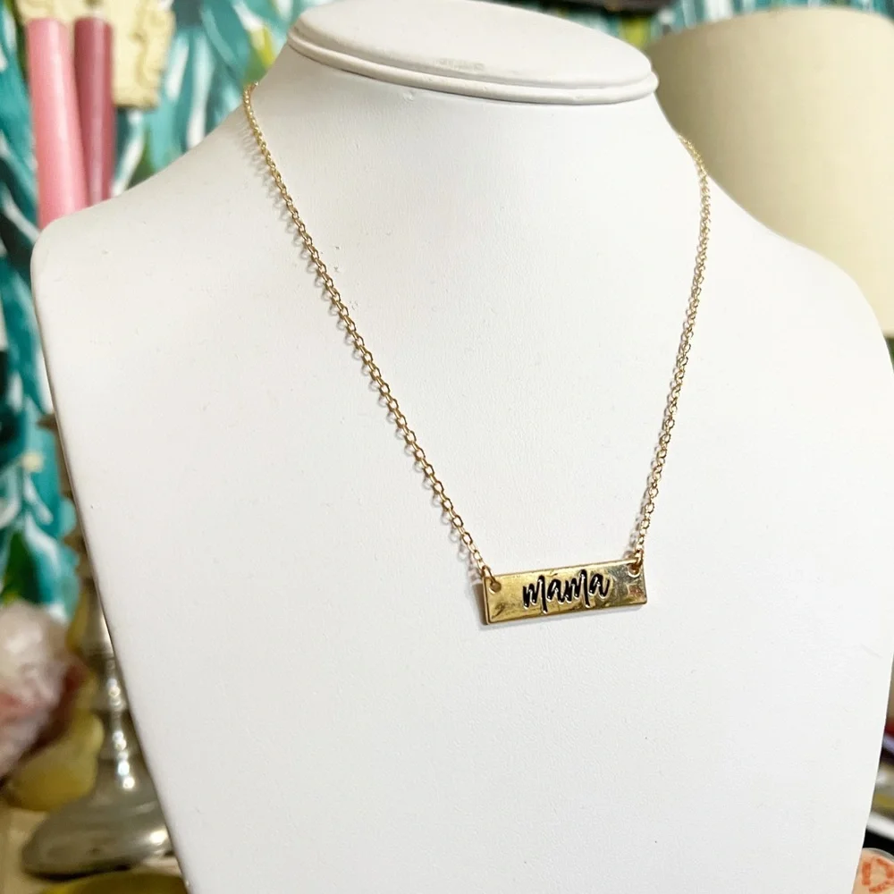 Mama Fashion Jewelry Necklace Gold - Picture 3 of 3